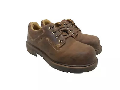 DAKOTA Men's Low-Cut Quad Comfort Steel Toe Steel Plate Work Shoes Brown 9W • $44.99