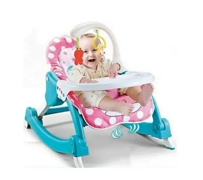 Baby Music Bouncer Seat Newborn Infant Toddler Rocker Vibration Rocking Chair UK • £27.99