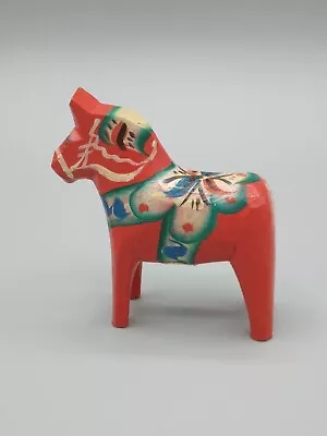 Vintage Hand Carved / Painted Dala Horse - Sweden - 3  - Olsson • $16.99