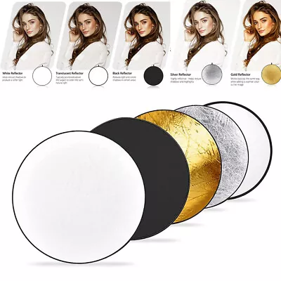 5-IN-1 Light Photography Reflector 42.5  Studio Collapsible Multi Photo Disc • $15.98
