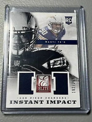 2013 Panini Elite Instant Impact /399 Manti Te'o #20 Rookie RC • $2.50