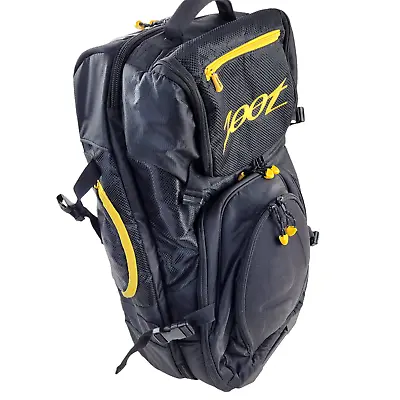 Zoot Triathlon Travel Bag Rolling Carry On Suitcase Yellow Black • $99.99