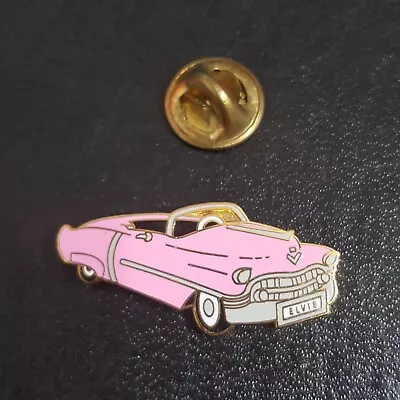 Vintage Elvis Presley Pink Cadillac Convertible Lapel Pin Tack Pinnacle Designs • $9.50