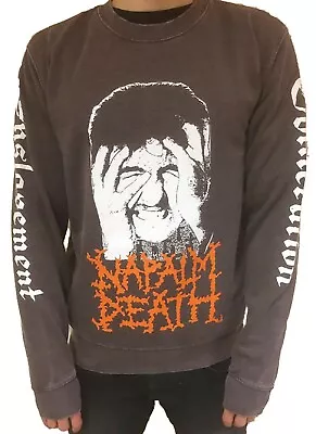 Napalm Death 'From Enslavement' Crew Neck Sweatshirt - NEW • £29.99