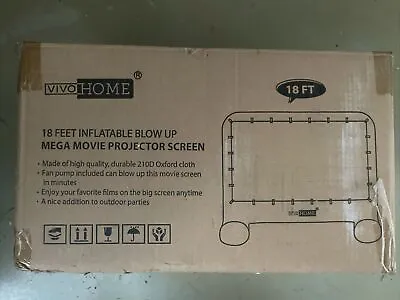 VIVOHOME 18ft Inflatable Blow Up Mega Movie Projector Screen • $89.99