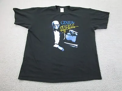 VINTAGE Ray Charles Shirt Men XL Genius 2004 Foxx Blige Mos Def Elton John Usher • $29.40