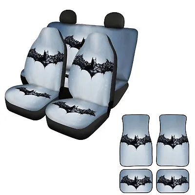 Batman Superhero 5 Seaters Universal Car Seat Covers Car Floor Mat Full Set #4 • $63.64