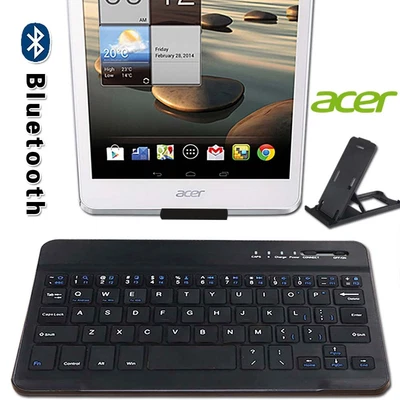 £10.99 • Buy Rechargeable Wireless Bluetooth Keyboard For Acer Iconia Tab Tablet+Stand Holder