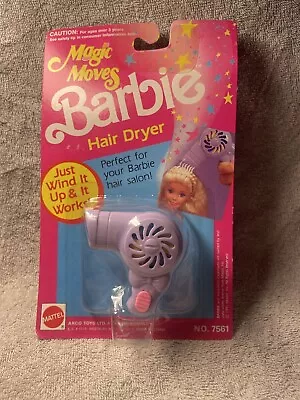 Barbie Magic Moves Hair Dryer 1991 Mattel #7561 New & Sealed • $14.99