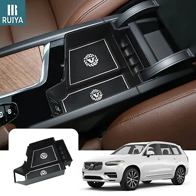 RUIYA Car Center Armrest Storage Box Organizer Tray For 2016-2024 Volvo XC90 • $22.03