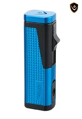 Vector - Urbano Triple Flame Torch W/Cigar Punch Sparkle Blue - VECTOR URBANO BL • $35