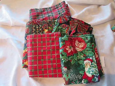 $16.99 • Buy  Christmas  Pillow Case  Fabric Decoration Gift Bags NEW Handmade 5 Pieces #E