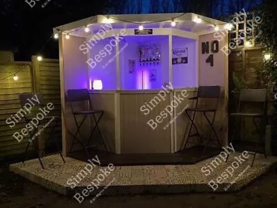 £1450 • Buy Corner Garden Bar Outdoor Entertainment Drinks Gin Bar Made To Size