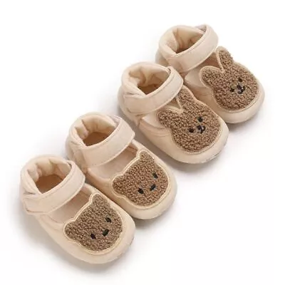 Newborn Baby Girls Boys Toddlers Pram Shoes Soft Sole Comfort Indoor Slippers • £5.95