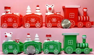 Dollhouse Miniature Christmas Train -Choice Of Red Or Green -1:6 Scale Or Larger • $5.99