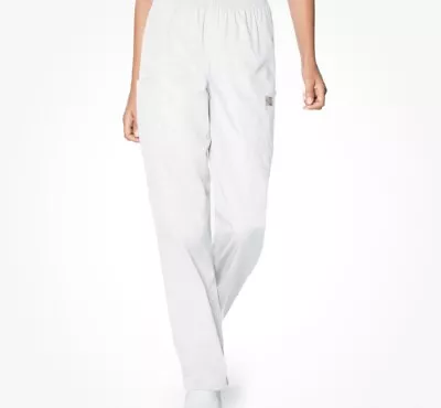 Scrub Zone By Landau Women's Elastic Waist Straight Leg Scrub Pants - 83221 • $9.99