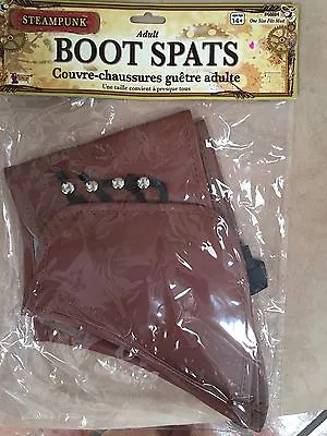 Steampunk Western Costume Boot Spats Science Fiction-Adult • $9.99
