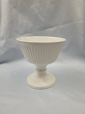 Vintage Italian Porcelain Ceramic Compote 6.5  1989 Art Pottery Vase.    • $35