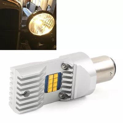 For Ford Model A Model T BA15D LED Headlight Bulb 6V Or 12V Warm White Light • $18.45