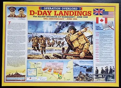 Jigsaw D Day Landings Allied Invasion Normandy June 1944 50th Anniversary Puzzle • £14