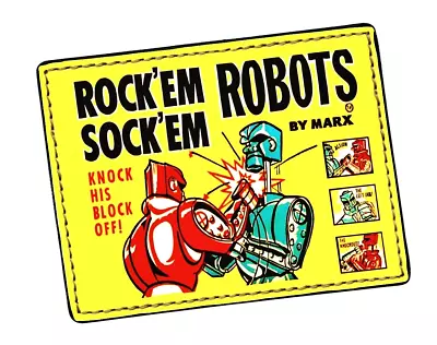 ROCK'em SOCK'em ROBOTS 1964 On A New Wallet • $29.99