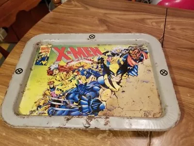 Vintage 1994  Marvel Comics X-Men Metal TV Serving Folding Lap Tray With  Legs • $14.99