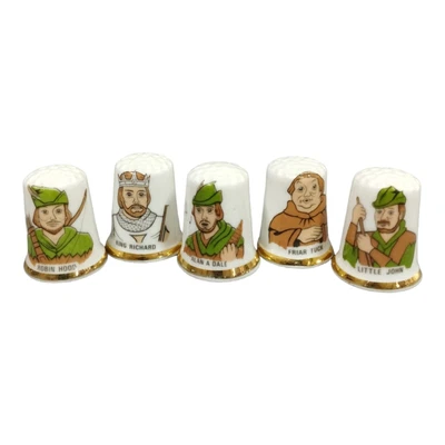 £11.88 • Buy Set Of 5 Collection Thimbles - Robin Hood And The Friends Of Sherwood