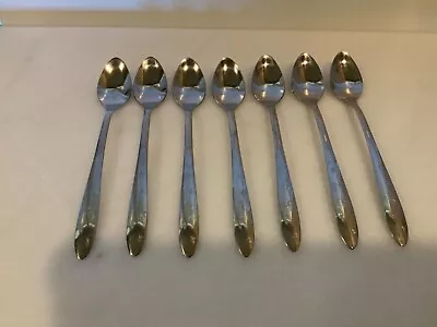 MCM Mar Crest Atomic Starburst Iced Tea Spoons Set Of 7 Spoons • $20