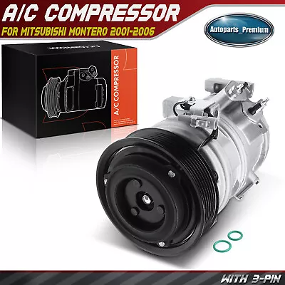 AC Compressor W/ Clutch For Mitsubishi Montero 2001 2002 2003-2006 V6 3.5L 3.8L • $129.99