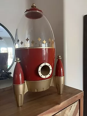 FAO Schwarz Retro Rocket Motion Activated Candy Machine Dispenser (Missing Top) • $35