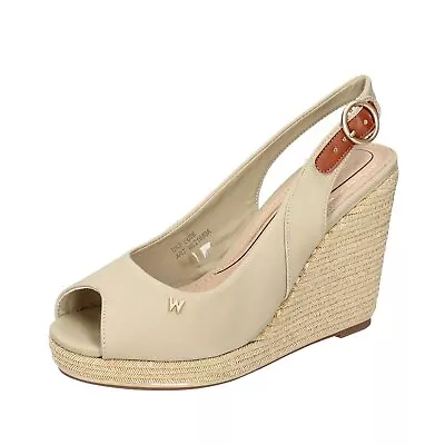 Women's Shoes WRANGLER 9 (EU 39) Sandals Beige Textile EY937-39 • $67.90