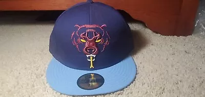 New Era 59fifty  7 1/2 Mishka Death Adders Bear Blue/Black Faux Snake Skin Brim • $70