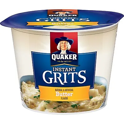 Quaker Instant Grits Butter Flavor Breakfast Cereal 1.48 Ounce Pack Of 12 • £23.20