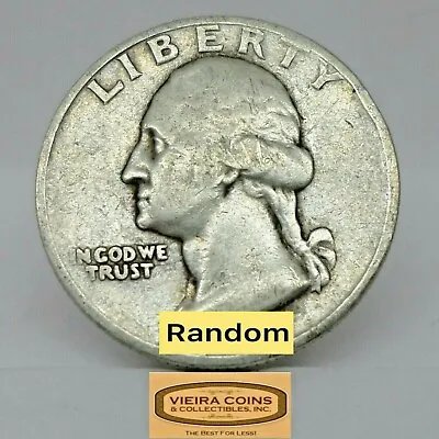 1937-D Washington Silver Quarter Average Circulated 90% Silver - #F24 • $8.99