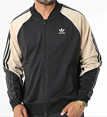 New Mens Adidas Originals Superstar Trefoil Track Jacket ~size Large  #hi3000 • $56