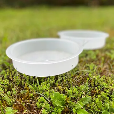 £9.99 • Buy Bird Bath Replacement Water Dish Bird Feeding Stations Plastic Spares (Set Of 2)