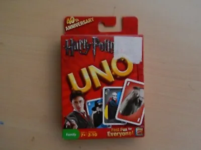 BRAND NEW 2010 40th Anniversary HARRY POTTER UNO Card Game  Ages 7+ • $8.19