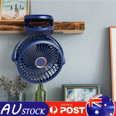 $38.75 • Buy New Rechargeable Mini USB Desk Fan Small Quiet USB Powered Portable Table Fan