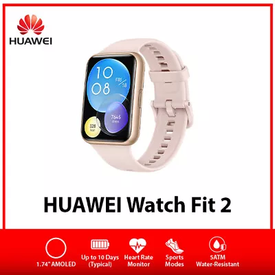 Huawei Watch Fit 2 Active Edition AMOLED Bluetooth Android IOS Smartwatch - Pink • $235