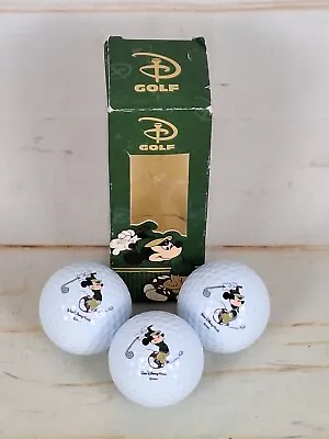 Vintage Disney Mickey Mouse 3 Golf Balls Pinnacle 2 Unused • £7.51