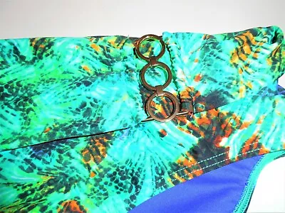 NEW Vibrant Green Mix Tropical Bikini Bottom • £7