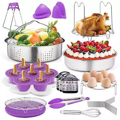 Pressure Cooker Accessories 17 Pieces 8 / 6qt Instant Air Fryer Crock Pot Ac... • $41.36