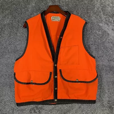Cabela’s Shooting Hunting Vest Men’s Large Orange • $39.99