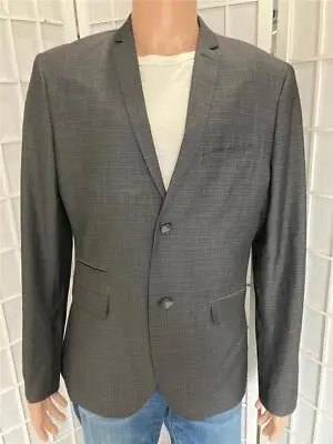 Men's H&M 42R Slim Fit  Slate Gray Check  Blazer • $23.63