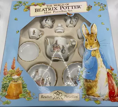 NIB VTG The World Of Beatrix Potter -Mini Porzellan Child's Tea Set 2003 Germany • $15