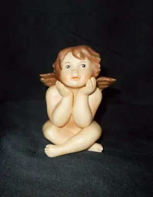 Vtg Goebel Porcelain Sitting Angel/cherub Figurine~west Germany • $22