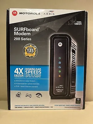 MOTOROLA Arris SurfBoard SB6121 DOCSIS 3.0 Cable Internet Wifi Modem 200 Series • $10.49