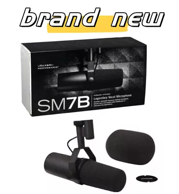 New SM7B Vocal / Broadcast Microphone Cardioid Shure Dynamic US Free Shipping • $175