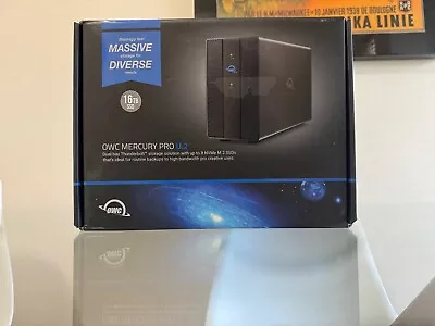 OWC Mercury Pro 16 TB U.2 8-Drive SSD 2-Bay Thunderbolt 3 RAID Array • $1700