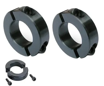 2-Pack 3/4  Bore Double Split Shaft Locking Collar Black Oxide Finish • $10.99